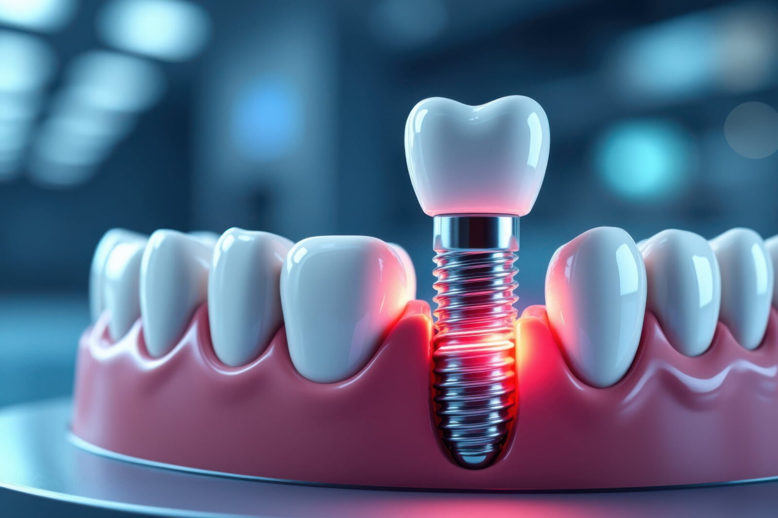 インプラント周囲炎の歯茎の状態