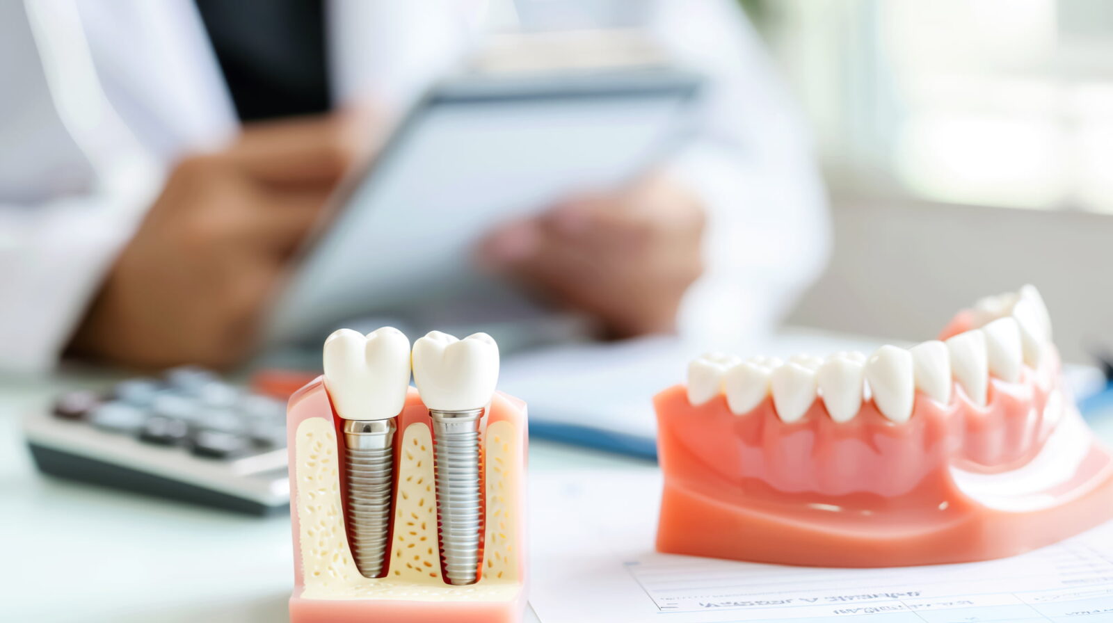 奥歯のインプラント治療にかかる費用のイメージ