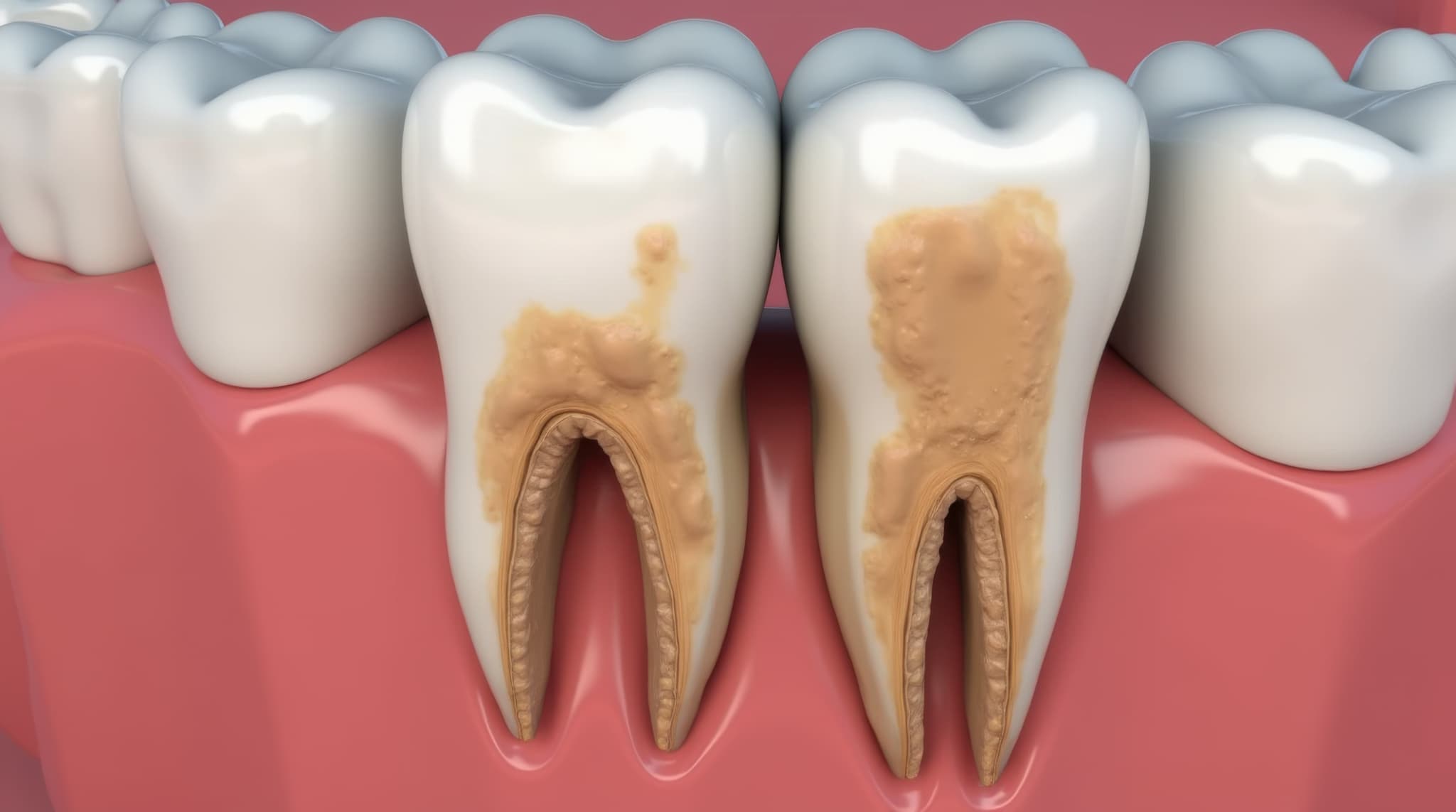 歯周病の原因となる磨き残し