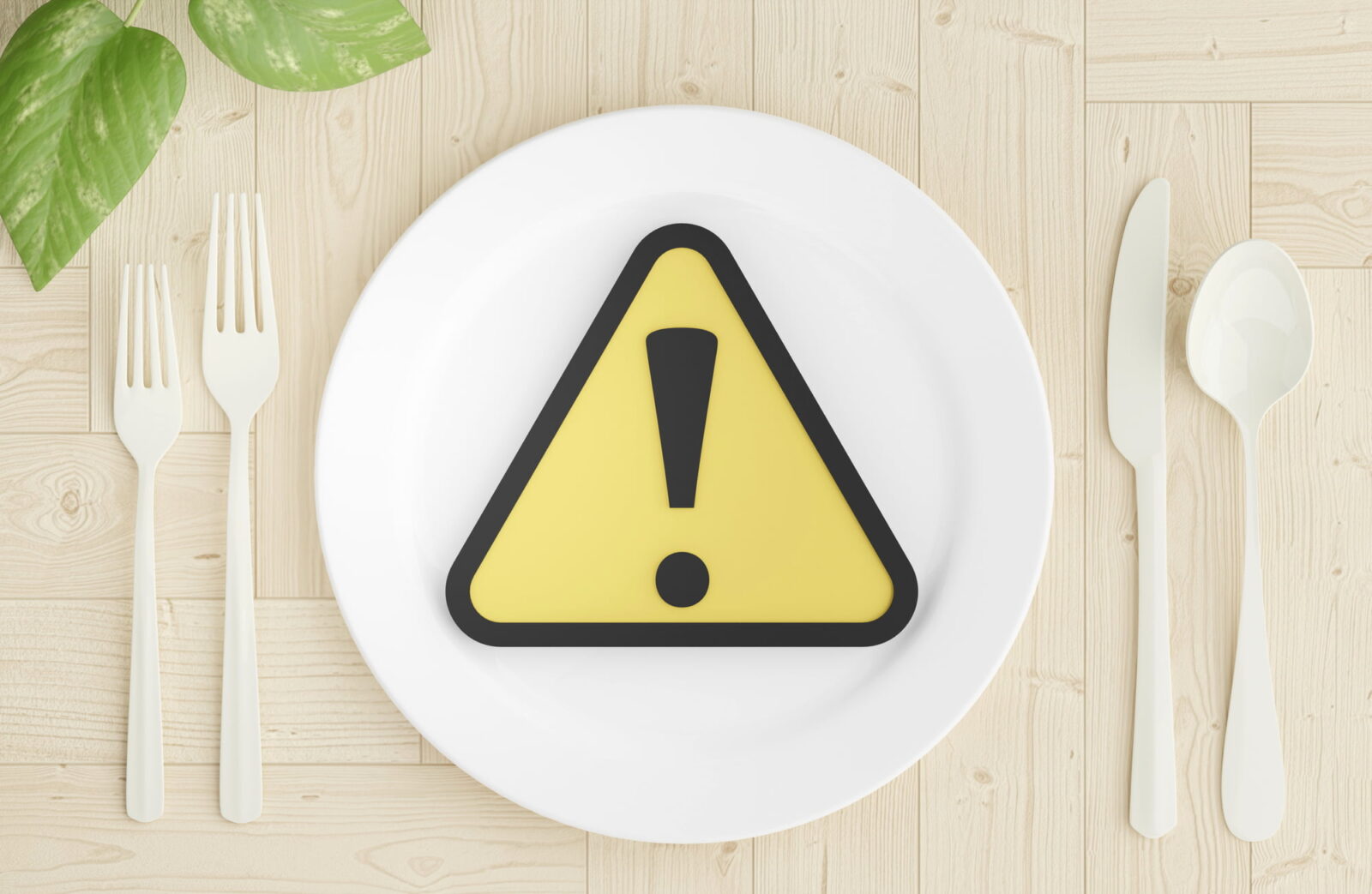 ワイヤー矯正中の食事で注意することを伝えるイメージ